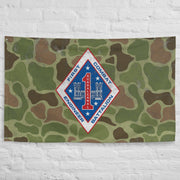 USMC 1st CEB Frog Skin Camo Indoor Wall Flag Tactically Acquired   