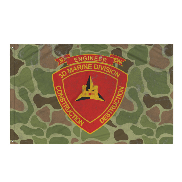 USMC 3rd CEB Frog Skin Camo Indoor Wall Flag Tactically Acquired Default Title  