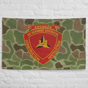 USMC 3rd CEB Frog Skin Camo Indoor Wall Flag Tactically Acquired   