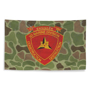 USMC 3rd CEB Frog Skin Camo Indoor Wall Flag Tactically Acquired   
