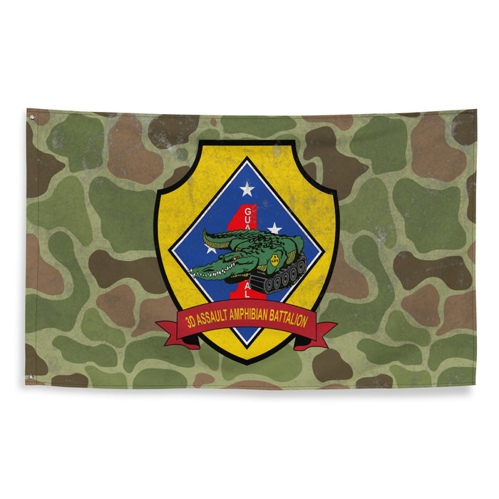 USMC 3rd AABn Frog Skin Camo Indoor Wall Flag Tactically Acquired   