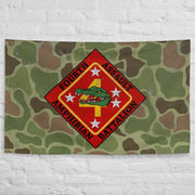 USMC 4th AABn Frog Skin Camo Indoor Wall Flag Tactically Acquired   