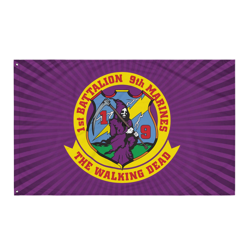 1st Bn 9th Marines (1/9 Marines) USMC Flag