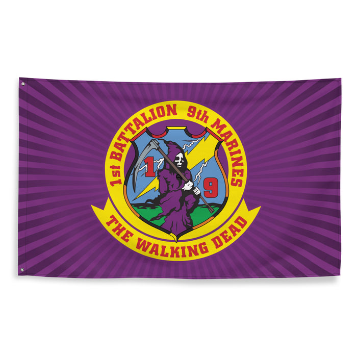 1st Bn 9th Marines (1/9 Marines) USMC Flag Tactically Acquired   