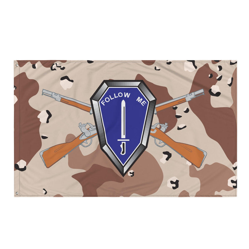 U.S. Army Infantry Branch Chocolate-Chip Camouflage Flag
