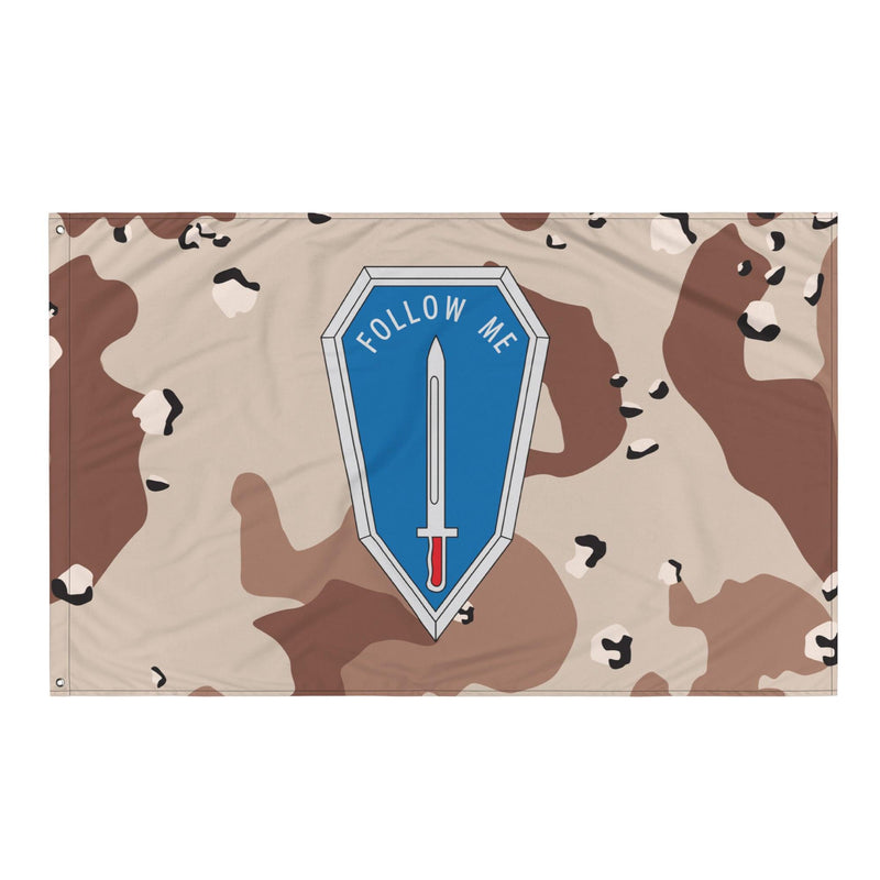 U.S. Army Infantry Follow Me Desert Storm Camo Flag