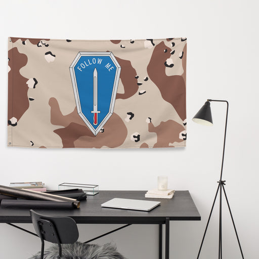 U.S. Army Infantry Follow Me Desert Storm Camo Flag Tactically Acquired   