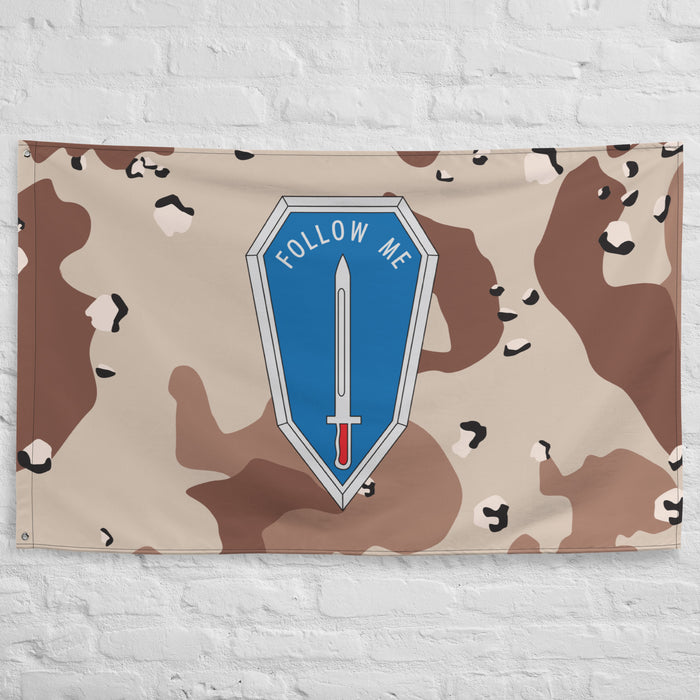 U.S. Army Infantry Follow Me Desert Storm Camo Flag Tactically Acquired   