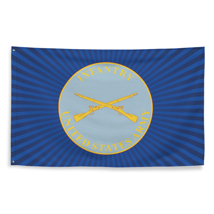 U.S. Army Infantry Branch Plaque Blue Flag Tactically Acquired   