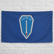 'Follow Me' U.S. Army Infantry Branch Motto Blue Flag Tactically Acquired   