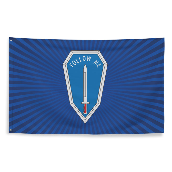 'Follow Me' U.S. Army Infantry Branch Motto Blue Flag Tactically Acquired   
