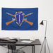 U.S. Army Infantry Branch Crossed Rifles Blue Flag Tactically Acquired   
