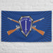 U.S. Army Infantry Branch Crossed Rifles Blue Flag Tactically Acquired   