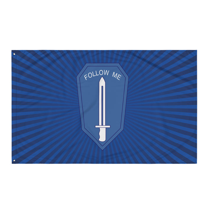U.S. Army Infantry School Follow Me Blue Flag Tactically Acquired Default Title  