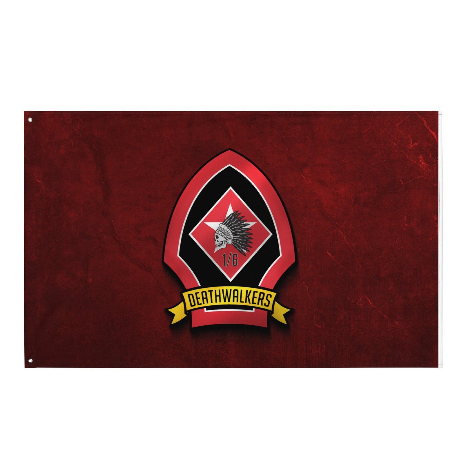 1st Bn 6th Marines (1/6 Marines) Deathwalkers Wall Flag Tactically Acquired Default Title  