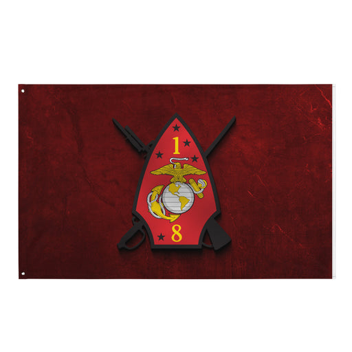 1st Bn 8th Marines (1/8 Marines) Wall Flag Tactically Acquired Default Title  