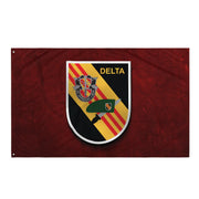Project DELTA U.S. Army Special Forces Vietnam War Flag Tactically Acquired   