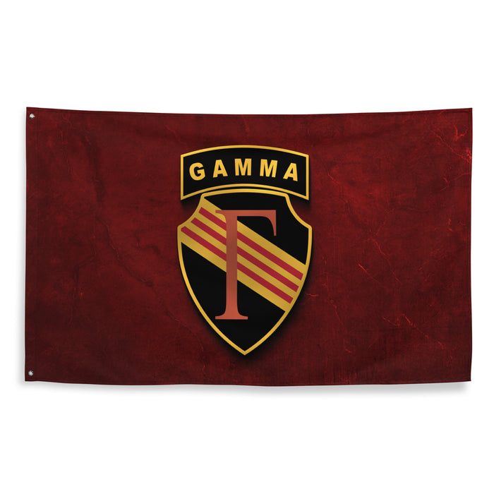 Project GAMMA U.S. Army Special Forces Vietnam War Flag Tactically Acquired   