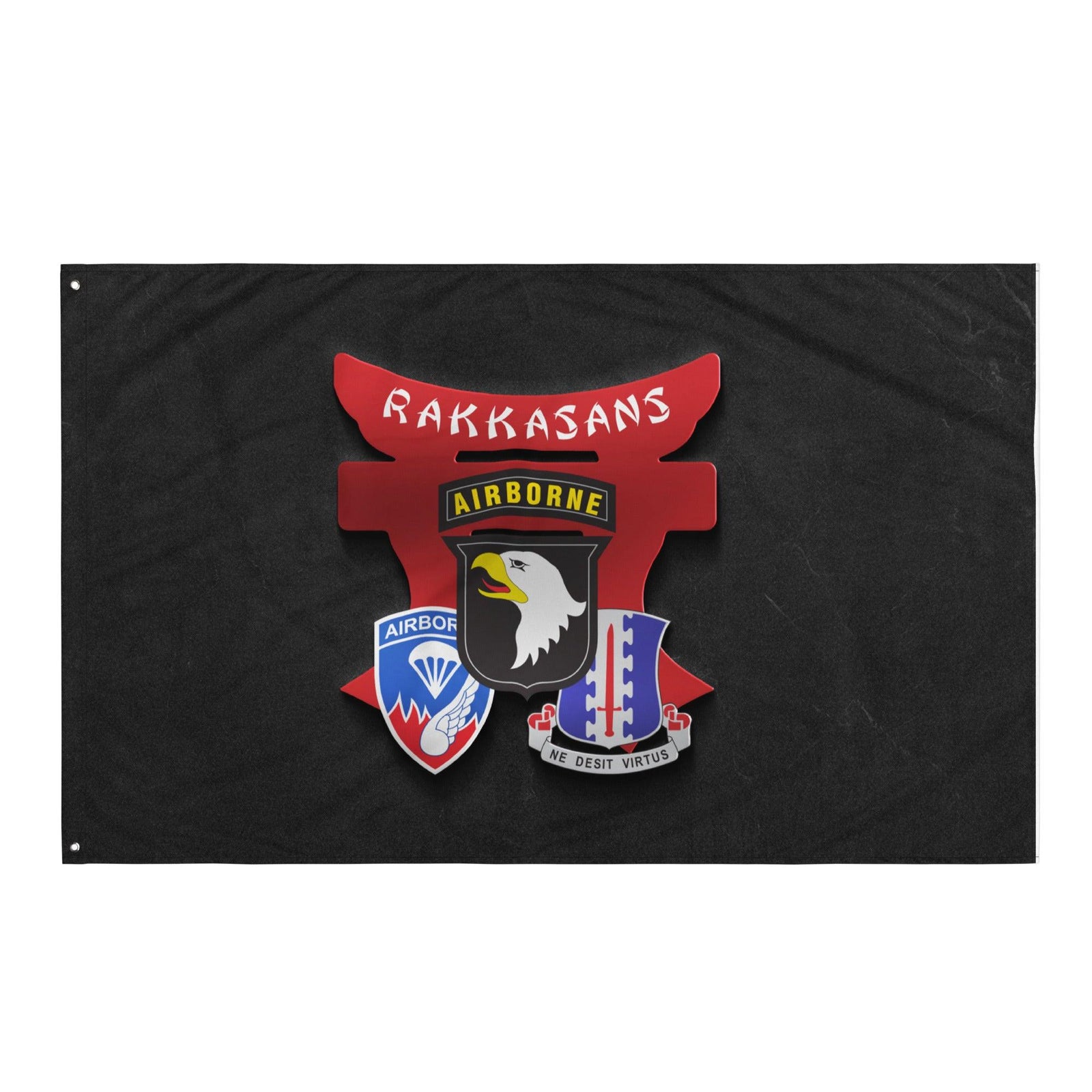 U.S. Army 187th Airborne Infantry Regiment 'Rakkasans' Black Flag Tactically Acquired   
