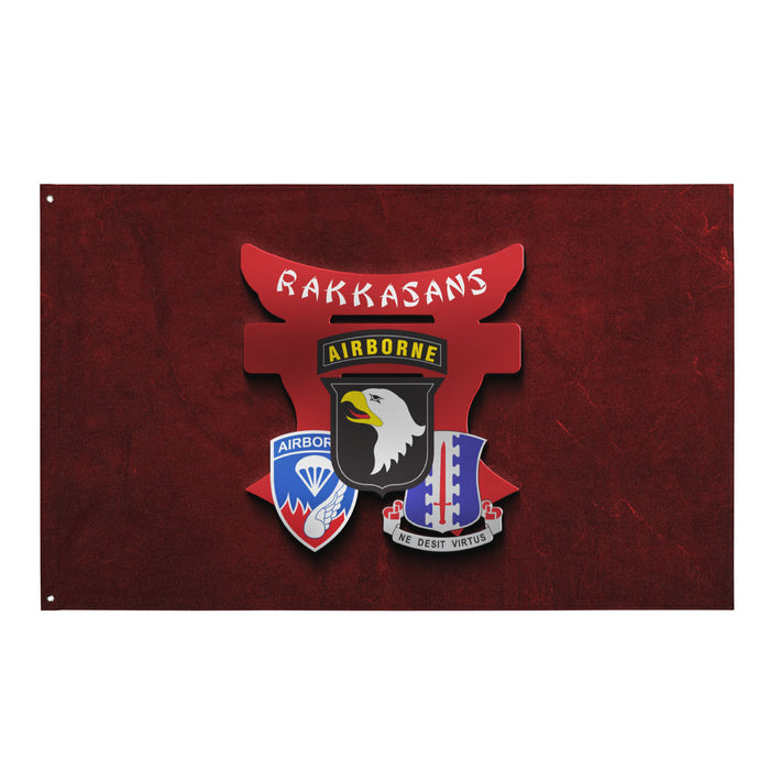 U.S. Army 187th Airborne Infantry Regiment 'Rakkasans' Red Flag Tactically Acquired Default Title  