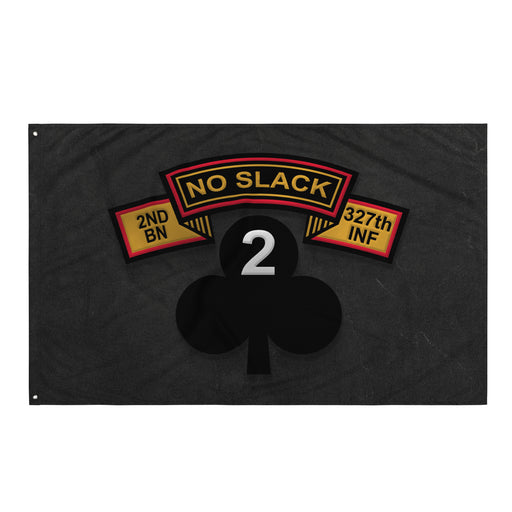 U.S. Army 2-327 Infantry 'No Slack' Airborne Wall Flag Tactically Acquired Default Title  