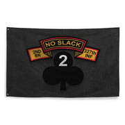 U.S. Army 2-327 Infantry 'No Slack' Airborne Wall Flag Tactically Acquired   