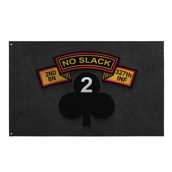 U.S. Army 2-327 Infantry 'No Slack' Airborne Wall Flag Tactically Acquired   