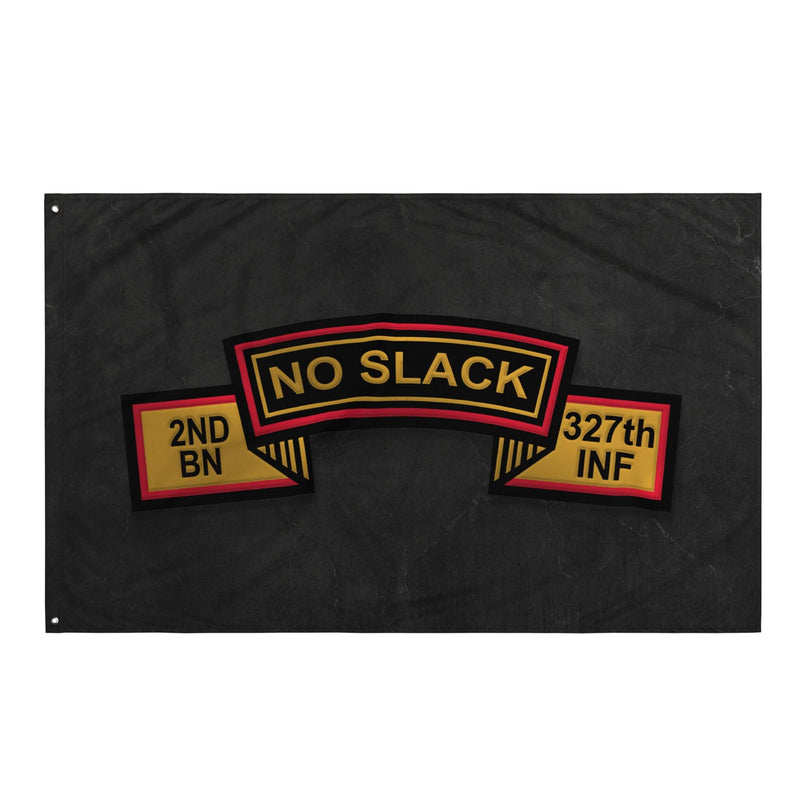 U.S. Army 2-327 Infantry Regiment No Slack Black Flag