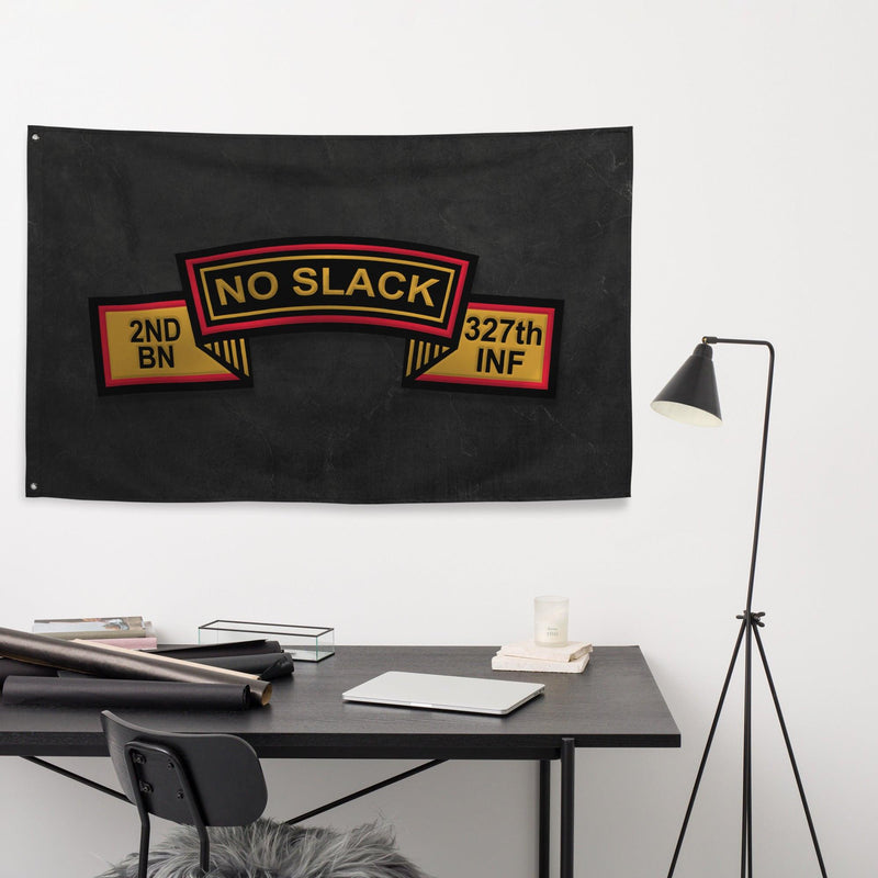 U.S. Army 2-327 Infantry Regiment No Slack Black Flag