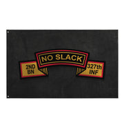U.S. Army 2-327 Infantry Regiment No Slack Black Flag Tactically Acquired   