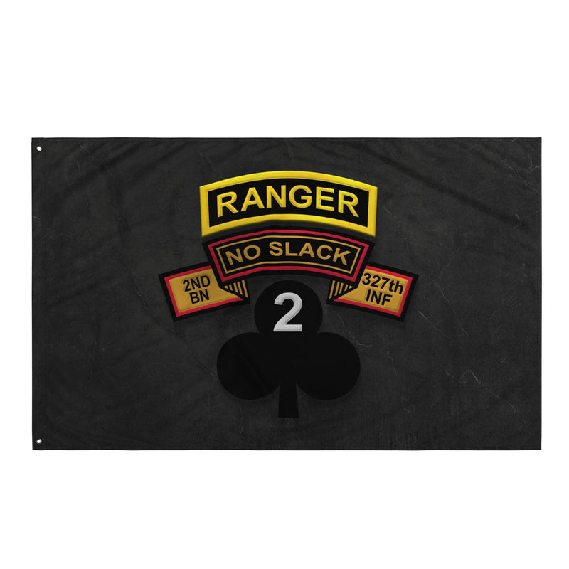 U.S. Army 2-327 INF RGT 'No Slack' Ranger Tab Flag