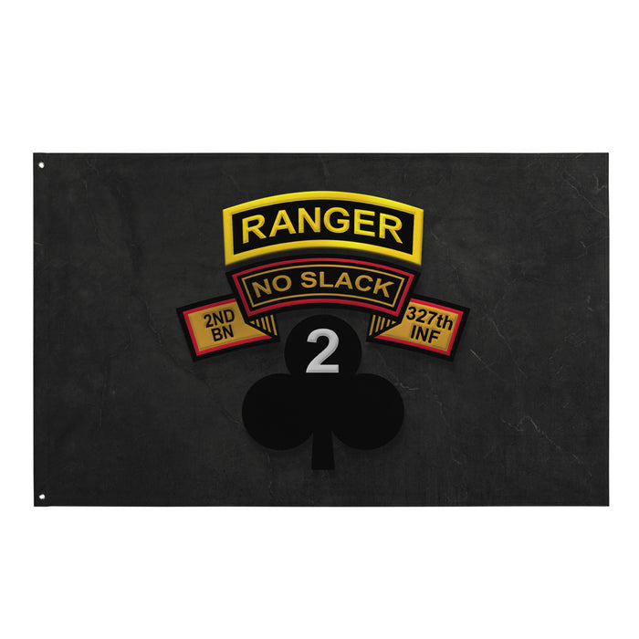 U.S. Army 2-327 INF RGT 'No Slack' Ranger Tab Flag Tactically Acquired   