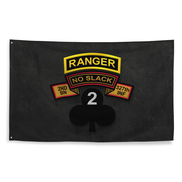 U.S. Army 2-327 INF RGT 'No Slack' Ranger Tab Flag Tactically Acquired   