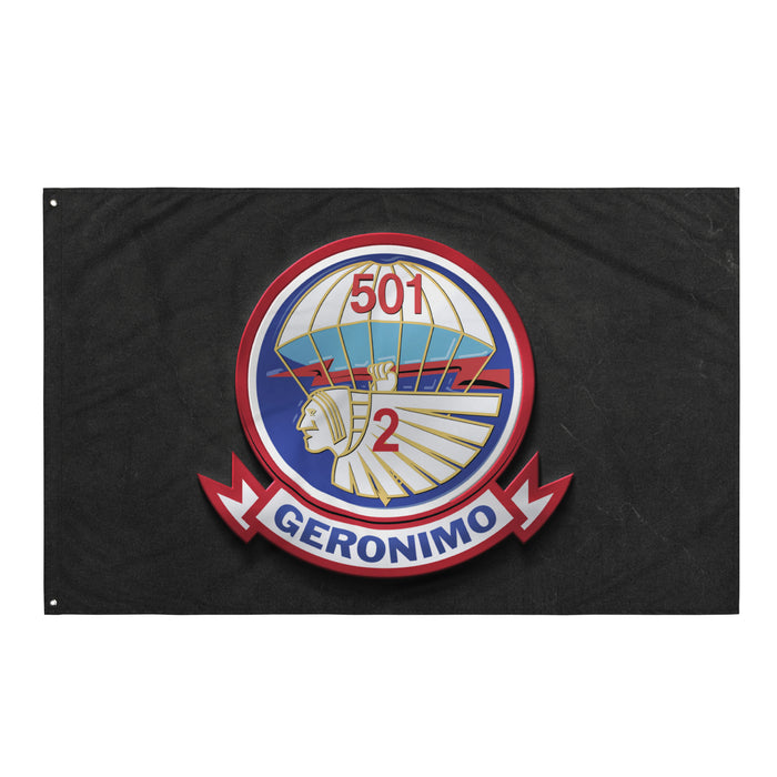 U.S. Army 2-501 Airborne Infantry Indoor Wall Flag Tactically Acquired Default Title  