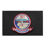 U.S. Army 2-501 Airborne Infantry Indoor Wall Flag Tactically Acquired   