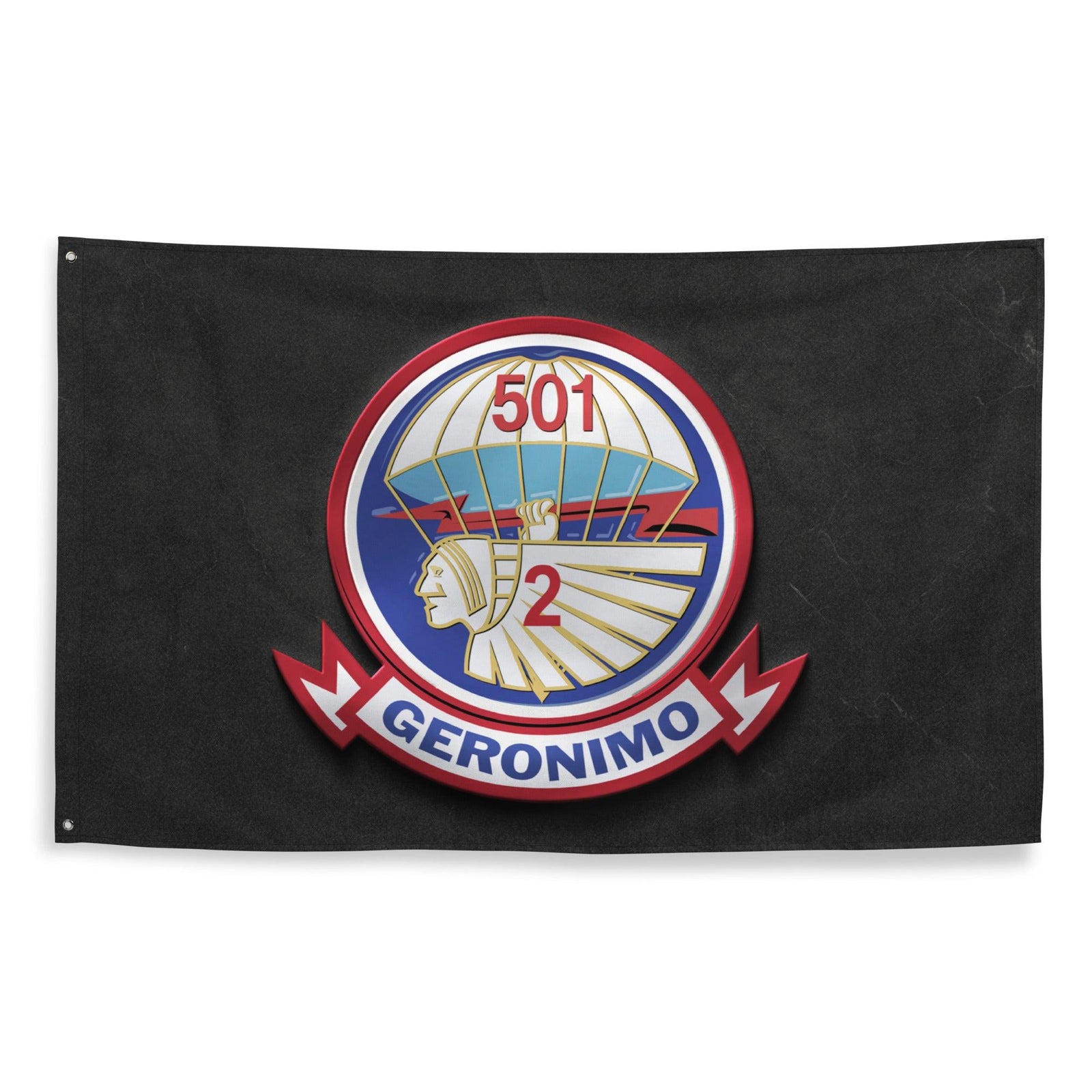 U.S. Army 2-501 Airborne Infantry Indoor Wall Flag Tactically Acquired   