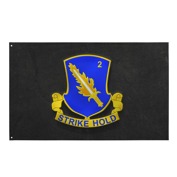 U.S. Army 2-504 Airborne Infantry Regiment Indoor Wall Flag Tactically Acquired Default Title  