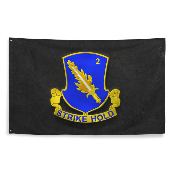 U.S. Army 2-504 Airborne Infantry Regiment Indoor Wall Flag Tactically Acquired   