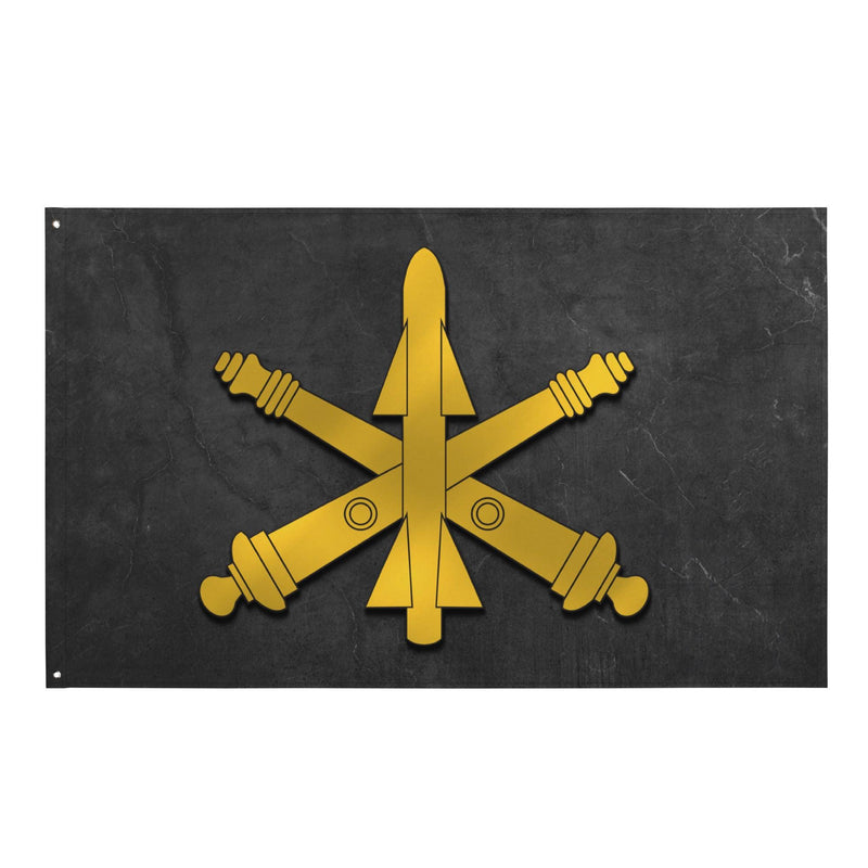 U.S. Army ADA Branch Emblem Black Flag