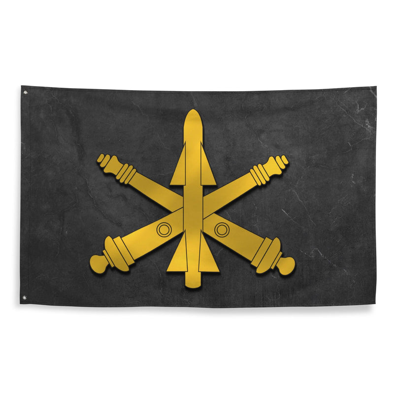 U.S. Army ADA Branch Emblem Black Flag