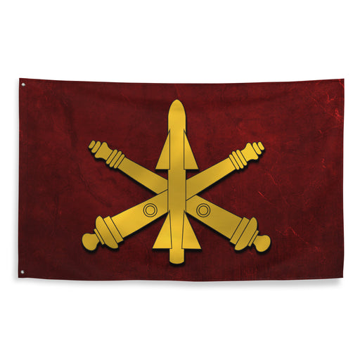U.S. Army ADA Branch Emblem Red Flag Tactically Acquired   
