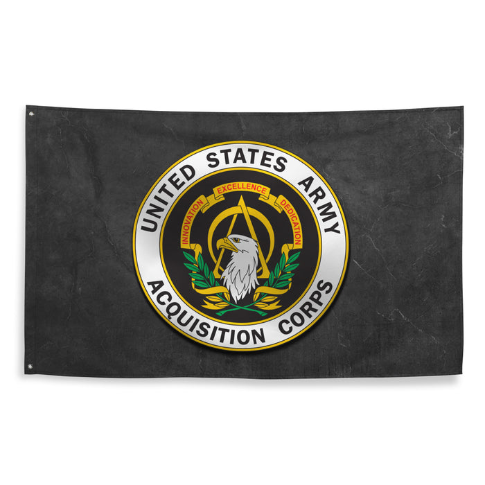 U.S. Army Acquisition Corps Branch Flag Tactically Acquired   