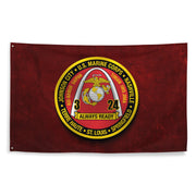 3/24 Marines Indoor Red USMC Wall Flag Tactically Acquired   