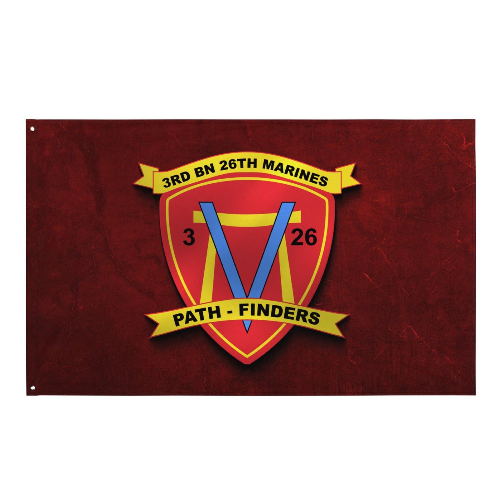3/26 Marines Indoor Red USMC Wall Flag Tactically Acquired Default Title  
