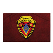 3/27 Marines Indoor Red USMC Wall Flag Tactically Acquired   