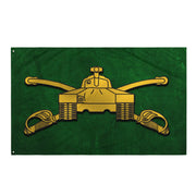 U.S. Army Armor Branch Emblem Green Flag Tactically Acquired   