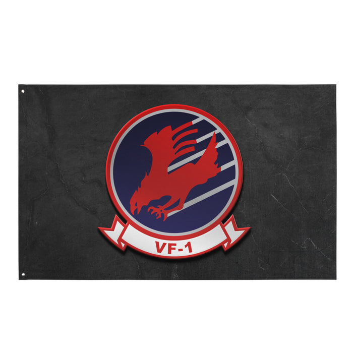 U.S. Navy Fighter Squadron 1 (VF-1) Emblem Flag Tactically Acquired Default Title  