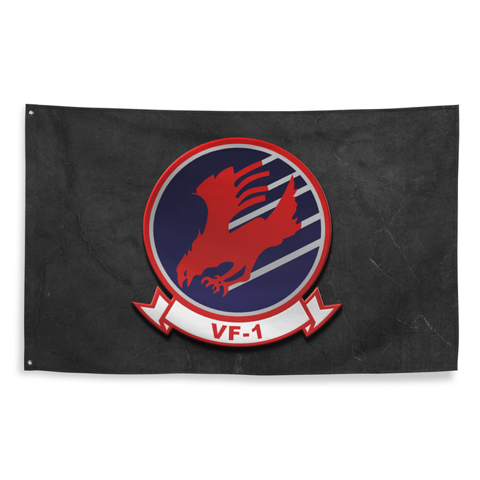 U.S. Navy Fighter Squadron 1 (VF-1) Emblem Flag Tactically Acquired   