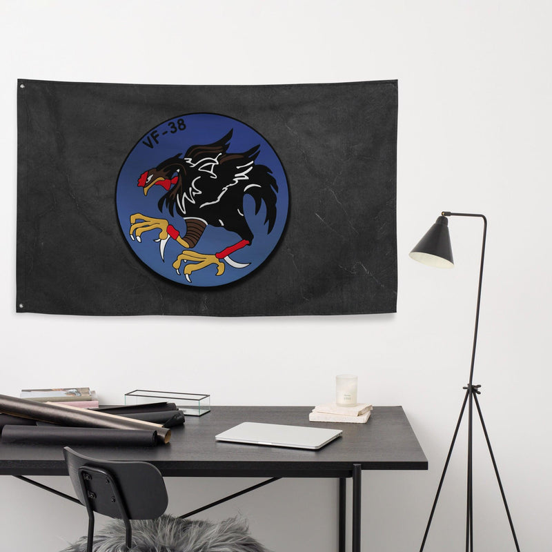 U.S. Navy Fighter Squadron 38 (VF-38) Emblem Flag
