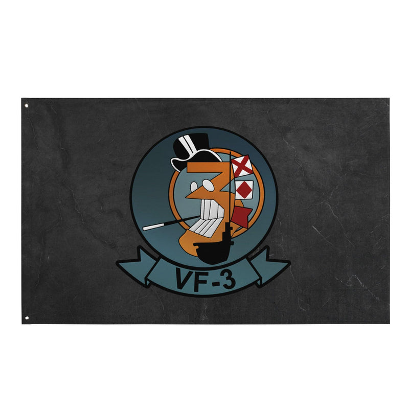 U.S. Navy Fighter Squadron 3 (VF-3) Emblem Flag